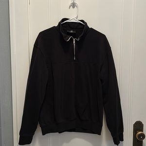 Black, medium, 3/4 zip H&M sweatshirt